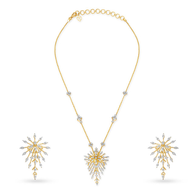 Minimal Diamond Necklace Set,,hi-res 