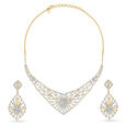 Stylish Diamond Necklace Set,,hi-res 