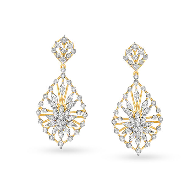 Stylish Diamond Necklace Set,,hi-res 3