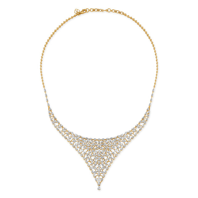 Choker Style Diamond Necklace Set,,hi-res 2