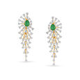Luxurious Floral Diamond Drop Earrings,,hi-res 