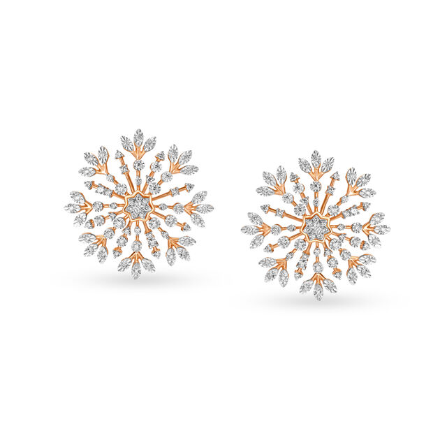 Radiant Floral Circle Earrings,,hi-res 