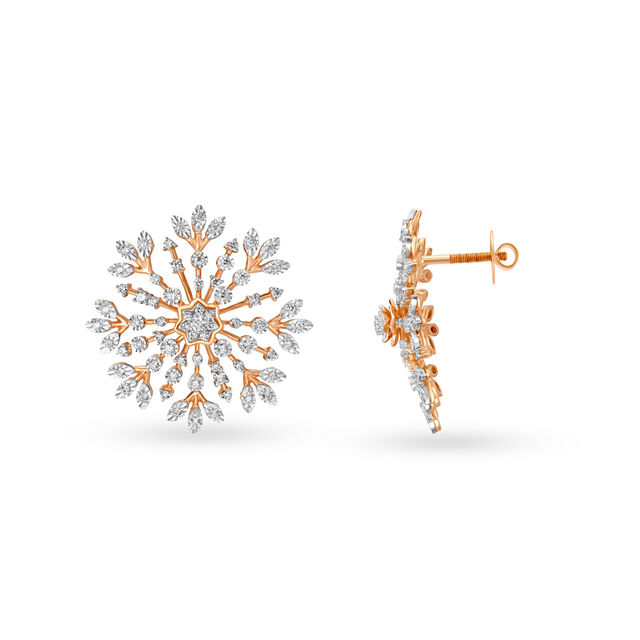 Radiant Floral Circle Earrings,,hi-res 2