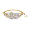 Spectacular Floral Motif Diamond Bangle,,hi-res 