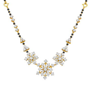 Marvellous Floral Diamond Mangalsutra