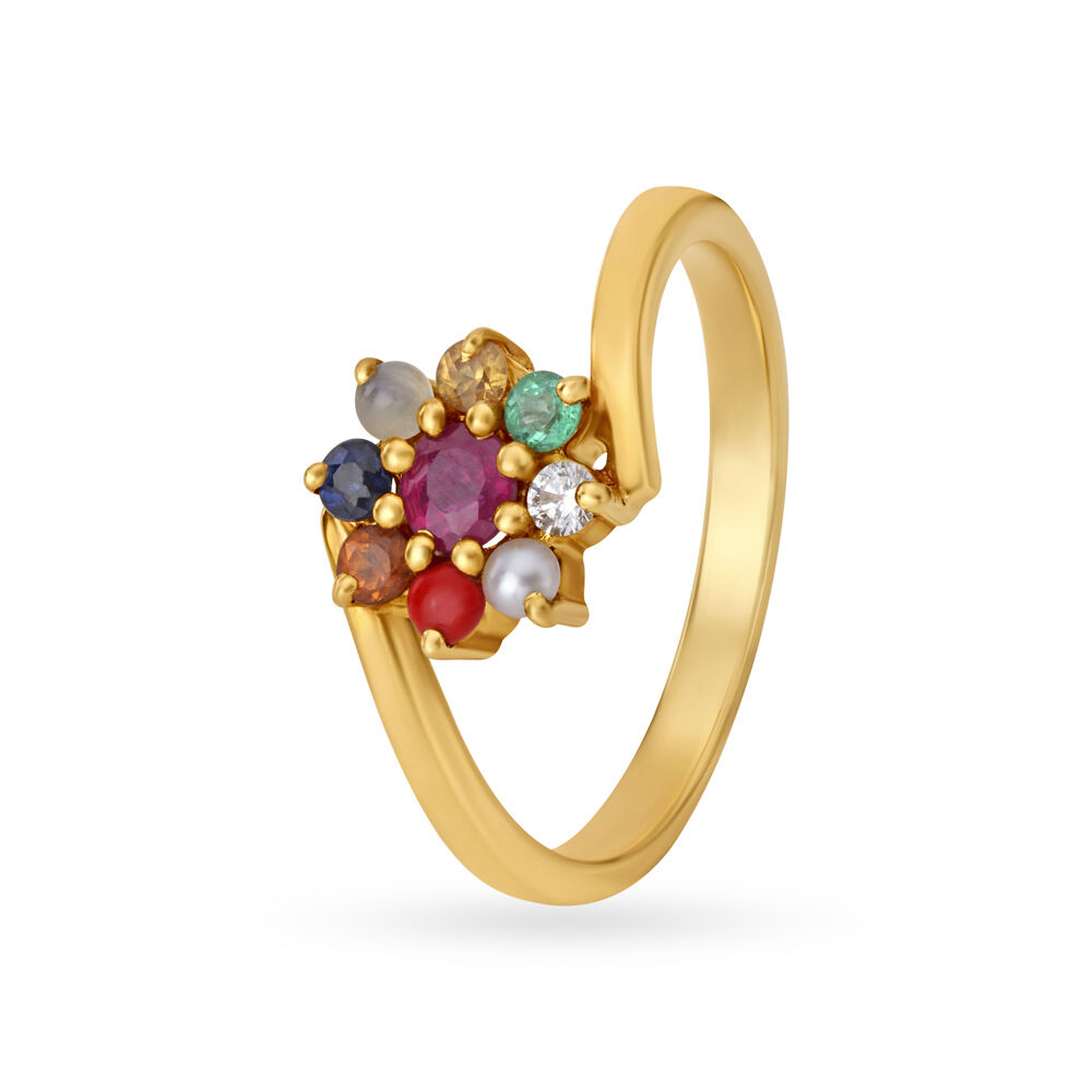 Buy Traditional Navaratna Ring at Best Price Tanishq US