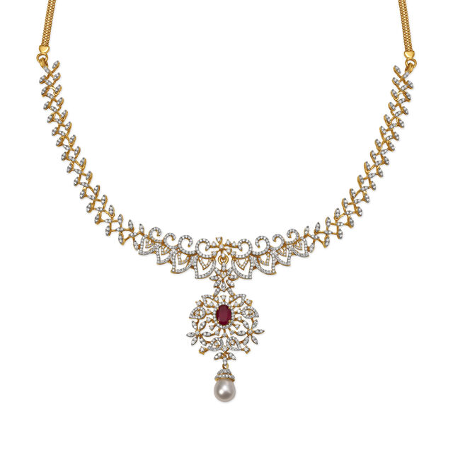 Queenly Diamond Necklace,,hi-res 2