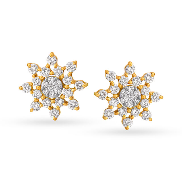 Captivating Diamond Stud Earrings 
