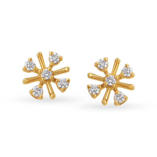 Radiant Diamond Stud Earrings,,hi-res 