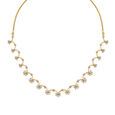 Charming Yellow Gold And Diamond Floral Necklace,,hi-res 2