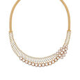Flourishing Yellow And Rose Gold And Diamond Floral Necklace,,hi-res 2