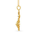 Splendid 18 Karat Yellow Gold And Diamond Floral Pendant,,hi-res 2