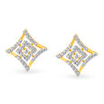 Geometric Luxe Square Earrings,,hi-res 