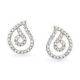 Spiral Teardrop Diamond Studs,,hi-res 