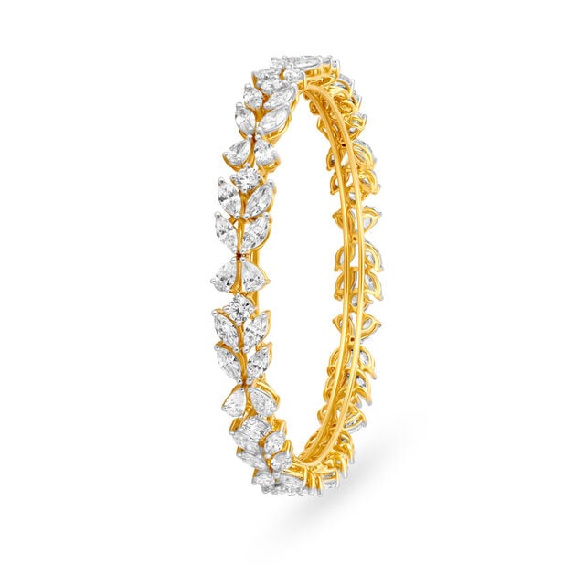 Dainty Butterfly Motif Diamond Bangle,,hi-res 2