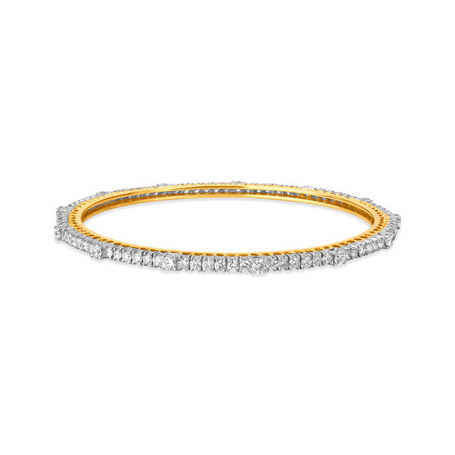 Stylish Single Line Diamond Bangle,,hi-res 