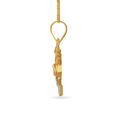 Divine Yellow Gold Trishakti Yantra Pendant,,hi-res 2