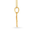 Elegant Yellow Gold Alphabet R Pendant,,hi-res 2