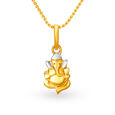 Sublime Lord Ganesha Two Toned Pendant,,hi-res 
