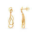 18KT Yellow Gold Music-inspired Drop Earrings 2