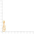 18KT Yellow Gold Music-inspired Drop Earrings 5
