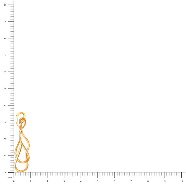 18KT Yellow Gold Music-inspired Drop Earrings 5