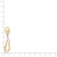 18KT Gold Yellow-White Drop Earrings To Celebrate Yourself,,hi-res 4