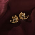 18KT Yellow Gold Stud Earrings to Match Your Elegance 