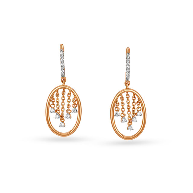 Chandelier 18KT Gold Drop Earrings,,hi-res 2