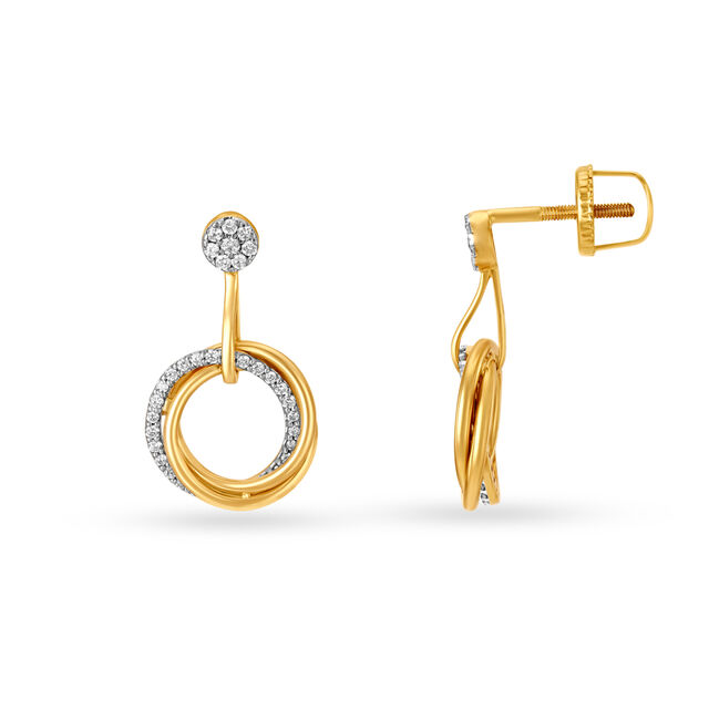 Eternal 18KT Yellow Gold Drop Earrings,,hi-res 