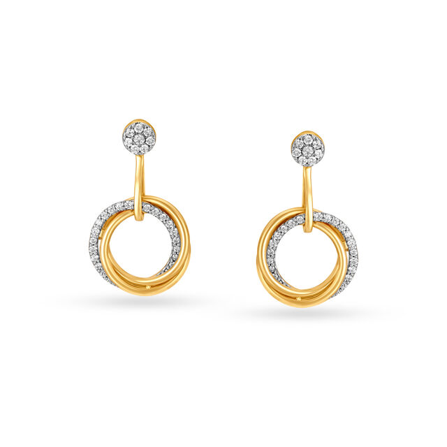 Eternal 18KT Yellow Gold Drop Earrings,,hi-res 2