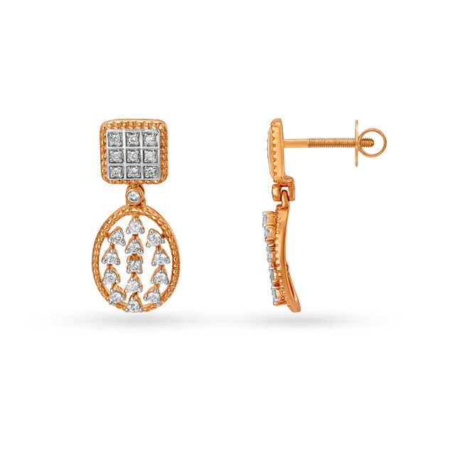 Embrace Elegance With 18KT Gold Drop Earrings,,hi-res 