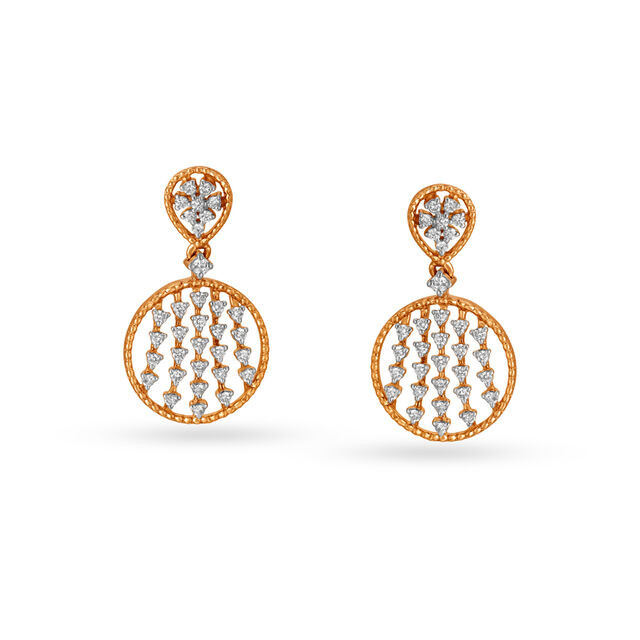 Dazzle Like A Diamond In 18KT Rose Gold Earrings,,hi-res 2