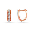 Dazzle Like A Star In 18KT Gold & Diamond Hoop Earrings 