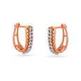 Dazzle Like A Star In 18KT Gold & Diamond Hoop Earrings 4