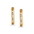 Mamma Mia 18 KT Yellow Gold Here For U Hoop Earrings,,hi-res 