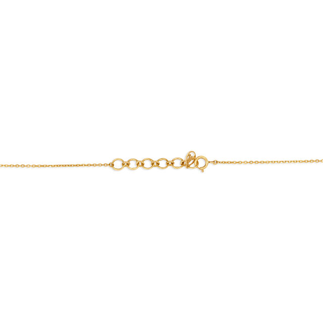 14KT Yellow-White Gold Wave Necklace