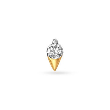 18kt Yellow Gold Delicate Nose Pin