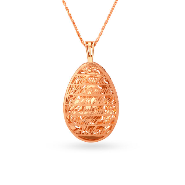 Love Story In 18kt Rose Gold Pendant 