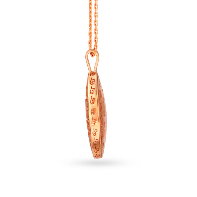 Love Story In 18kt Rose Gold Pendant 2
