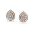 18KT Gold & Diamond Studded Earrings - A Drop Of Grandeur,,hi-res 2