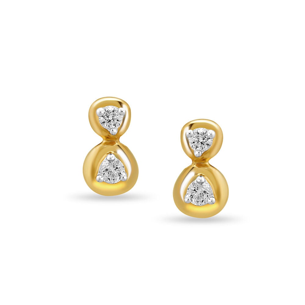 Buy Mamma Mia 18 KT Yellow Gold Bubble it Up Stud Earrings for Kids at Best Price Tanishq UAE