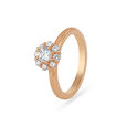 Gleaming Rose Gold Finger Ring,,hi-res 