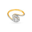 Floral Charm Diamond Finger Ring 2