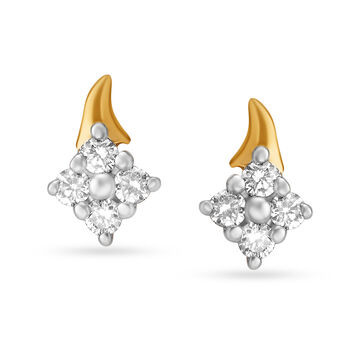 Dainty Modern Gold Stud Earrings