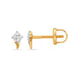 Dainty Modern Gold Stud Earrings 2