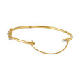 Dazzling Floral Diamond Bangle,,hi-res 2