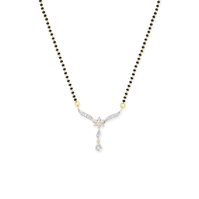 Stylish Diamond Mangalsutra,,hi-res 