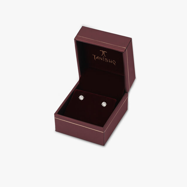 Sparkling Martini Diamond Stud Earrings