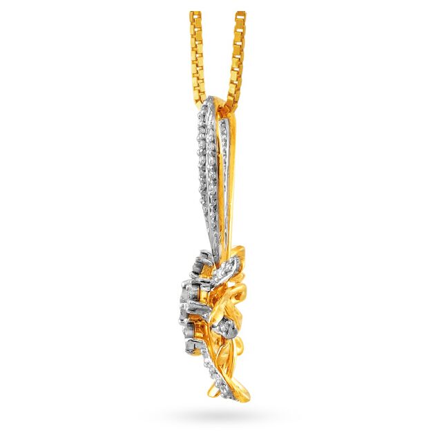 Gleaming Floral Diamond Pendant and Earrings Set,,hi-res 2